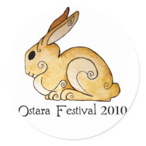 Ostara Bunny1 Stickers