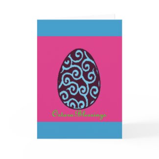Ostara Easter Blessings card