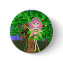 Ostara Faery and Birdhouse Cottage Button