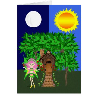 Ostara the Faery Goddess of Spring Card card