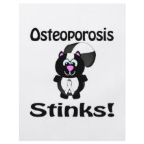 Osteoporosis Stinks Skunk Awareness Design Flyer Design