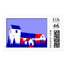 Oster Snede Kirke - Oster Snede Church postage