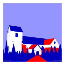 Øster Snede Kirke - Oster Snede Church posters by lonvig Øster Snede Kirke - Oster Snede Church posters