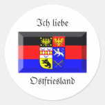 Ostfriesland Flag Gem Sticker