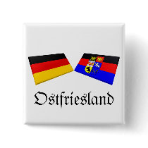 Ostfriesland, Germany Flag Tiles Button