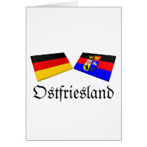 Ostfriesland, Germany Flag Tiles cards by Vexillophile Ostfriesland, Germany Flag Tiles cards