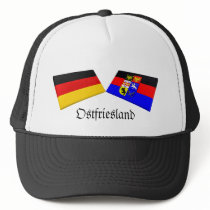 Ostfriesland, Germany Flag Tiles Hat