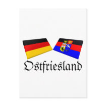 Ostfriesland, Germany Flag Tiles postcards by Vexillophile Ostfriesland, Germany Flag Tiles postcards