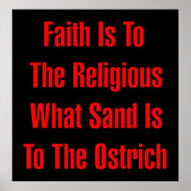 Ostrich Religion Print