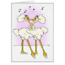 Ostrich Wedding Card