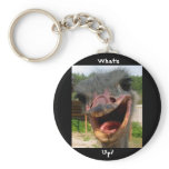 Ostrich What's Up Text Keychain