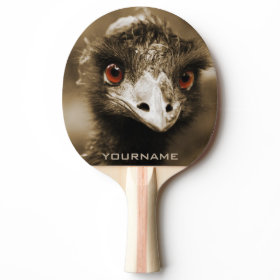 Ostriches Look custom ping pong paddle