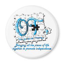 ot puzzle aqua fridge magnet