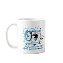 ot puzzle aqua coffee mugs