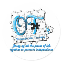 ot puzzle aqua sticker