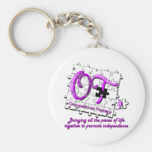 ot puzzle purple keychains
