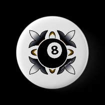OTC Billiards 8 Ball Deco buttons