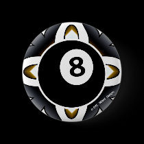 OTC Billiards 8 Ball Deco buttons