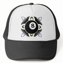 OTC Billiards 8 Ball Deco Trucker Hats