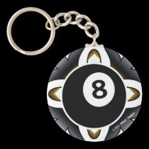 OTC Billiards 8 Ball Deco keychains