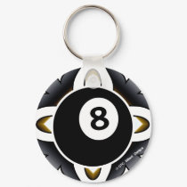OTC Billiards 8 Ball Deco keychains