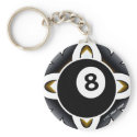 OTC Billiards 8 Ball Deco keychains