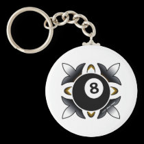 OTC Billiards 8 Ball Deco keychains