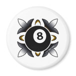 OTC Billiards 8 Ball Deco Fridge Magnets