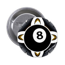 OTC Billiards 8 Ball Deco buttons