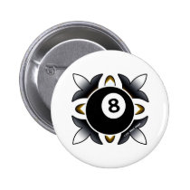 OTC Billiards 8 Ball Deco buttons