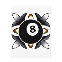 OTC Billiards 8 Ball Deco postcards