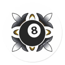 OTC Billiards 8 Ball Deco stickers