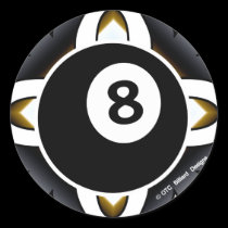 OTC Billiards 8 Ball Deco stickers