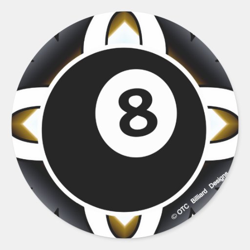 OTC Billiards 8 Ball Deco Sticker