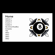 OTC Billiards Customizable Buisness Cards business cards