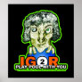 OTC Billiards IGor Monster Halloween Drawing Posters