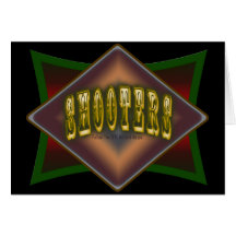 OTC Billiards Shooters Pool Hall Design Greeting Cards