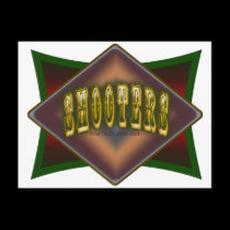 OTC Billiards Shooters Pool Hall Design postcards