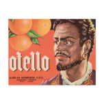 Otello Orange Label Postcards