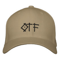 OTF Fitted Hat embroidered hats by PossumValley OTF Fitted Hat embroidered hats