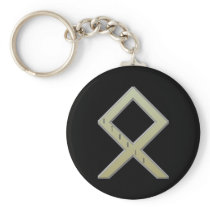 Othala Rune gold Keychains