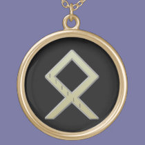 Othala Rune gold necklaces