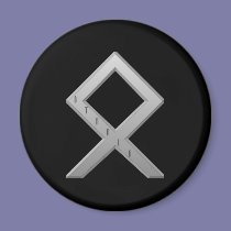 Othala Rune grey magnets