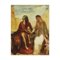 Othello and Desdemona in Venice, 1850 Post Card