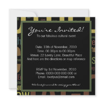 Othello Word Mosaic Personalized Announcement