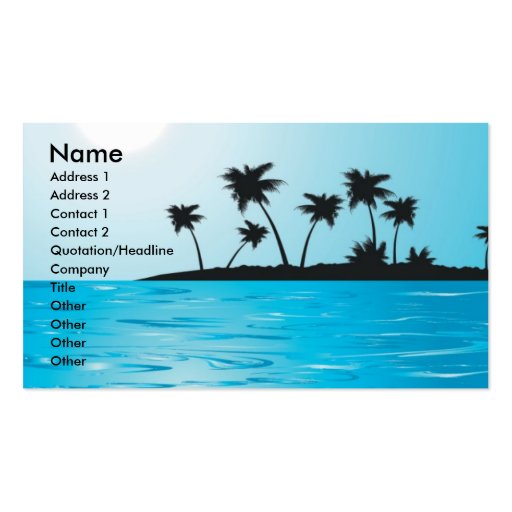 Other046 , Name, Address 1, Address 2, Contact ... Business Card Templates (front side)