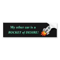 Other Car Rocket Bumper Sticker