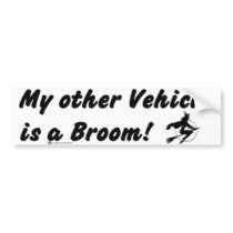 other vehicle broom bumper stickers