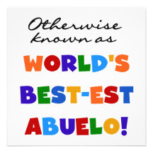 Otherwise Known as Best-est Abuelo Gifts Invite