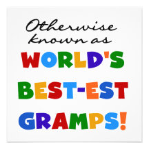 Otherwise Known as Best-est Gramps Personalized Invite